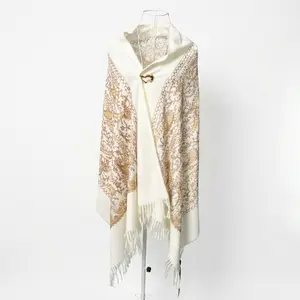 Vselectstudio #10 Paisley Pattern Shawl Wrap Scarf Fringe Tassel Blanket Shawl Elegant Vintage Style Cape Wrap for Women Soft Warm Fall Winter Fashion Shawl Stylish Fashion Accessory for Women Daily Wear Travel Evening Outfit