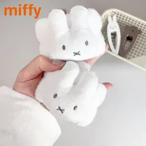 Kawaii Miffy Cute Hair Band Cartoon Rabbit Plush High Quality Prevent Dripping Water Facial Washing Wrist Strap Girl Gift