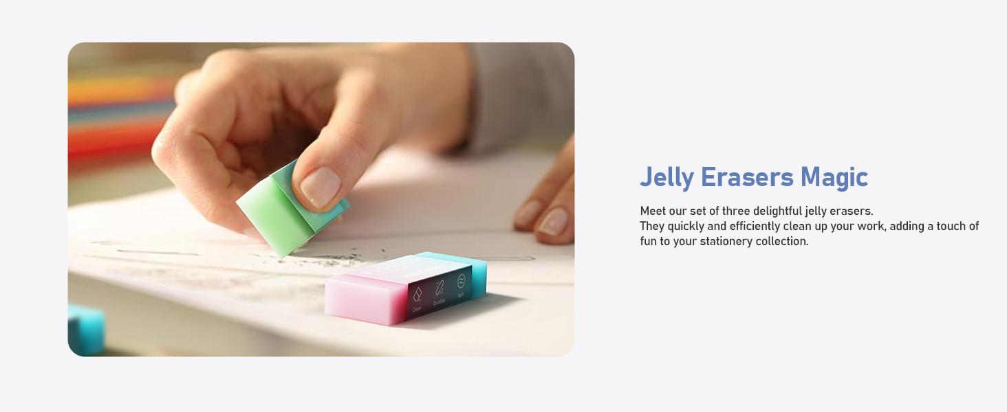 Four Candies 39 PCS Aesthetic School Supplies Set with 12 Pastel Highlighters 5 Black Ink Gel Pens 6 Mechanical Pencils 0.5 & 0.7 mm for Students Stationery College Essentials Green Pink, Perfect for Christmas Gift Learning Materials Visual Learning Tools