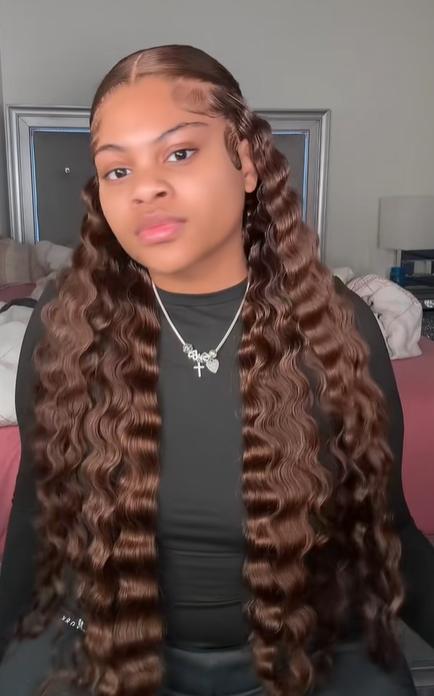 Mamushow #4 Chocolate Brown and #1 Jet Black 13x6 Body Wave Full Lace Frontal Human Hair Wigs #Summervibes Mamushow #4 Chocolate Brown and #1 Jet Black 13x6 Body Wave Full Lace Frontal Human Hair Wigs #Summervibes