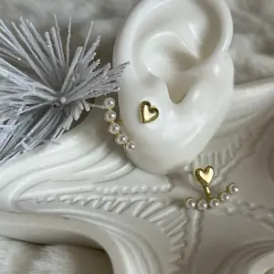 Heart and Pearls Earring Jacket