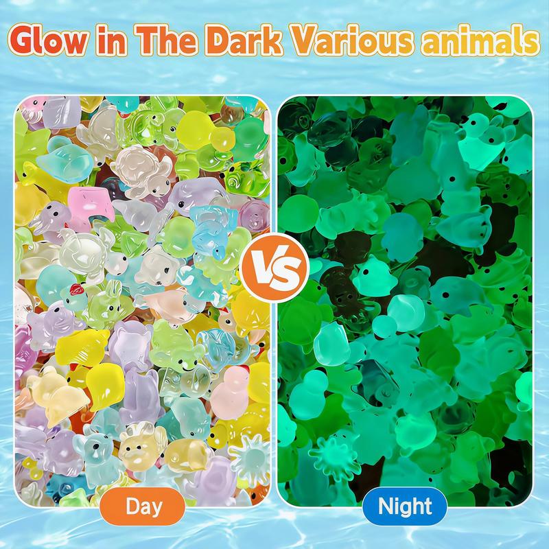 Sky Lab 100PCS Mini Glow in The Dark Animal Resin Models, Surprise Bundle for Dollhouse Decor, Fairy Garden Decor, Birthday Party Gift, DIY Crafts, Ornaments Desktop Statue Decoration Lightweight Artistic Magical Luminous Glossy Sky Lab 100PCS Mini Glow in The Dark Animal Resin Models, Surprise Bundle for Dollhouse Decor, Fairy Garden Decor, Birthday Party Gift, DIY Crafts, Ornaments Desktop Statue Decoration Lightweight Artistic Magical Luminous Glossy