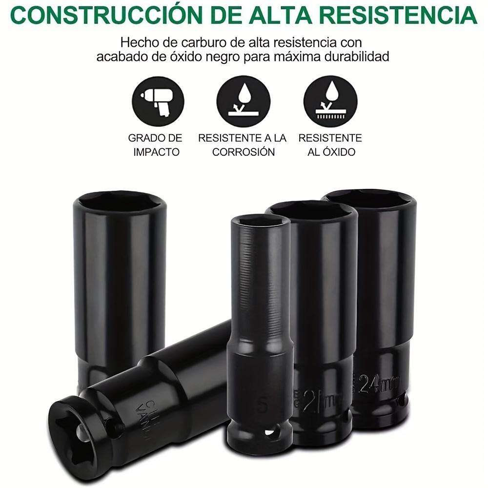 15/20-Piece Heavy-Duty 1/2" Drive Deep Metric Impact Socket Set, Durable Steel Construction for Tire Removal, Pneumatic Tool Compatible, 8mm to 32mm.Suitable for birthday, Thanksgiving, Christmas gifts