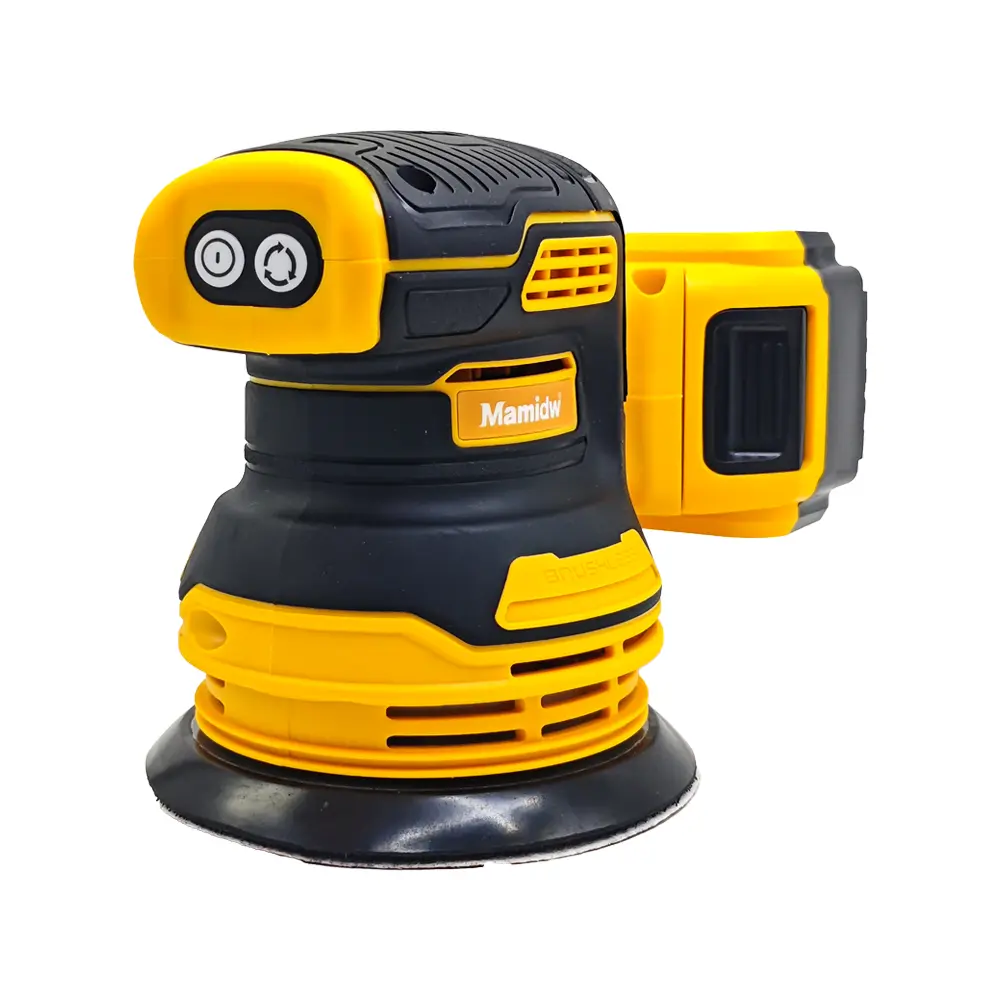 Brushless Orbital Sander (Tool Only) - DEWALT 20V Battery Compatible Power Tool, 8000-11000 OPM, Rubber Grip, Adhesive Quick-Change Sanding Sheet, 1-Handed Locking Dust Bag, Dust-Sealed Switch, Low-Profile Height for Precise Sanding on Wood/Metal/DIY, Com