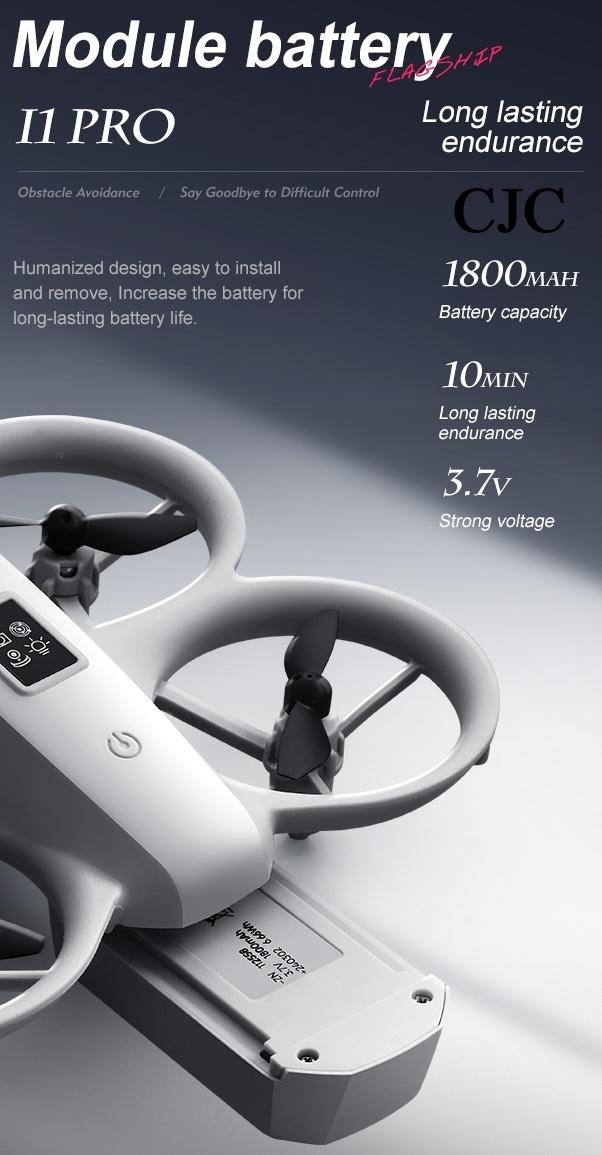 CJC i1 PRO Mini Drone for Kids & Adults - HD Dual Camera, Obstacle Avoidance, 360° Flip, 10min Flight Time, Perfect for Novices Over 4 Years Old, Christmas Gift stable hover