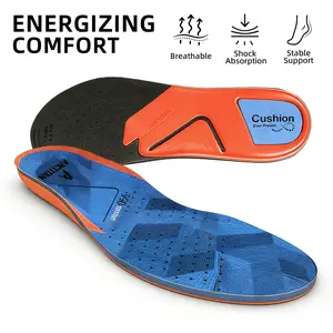Shock Absorbing Insoles,Heightest Insole,Athlete Performance Sport Insole Reduce Muscle Fatigus Stress On Lower Body Insole,Superior Cushioning Arch Suport Insole,Work Boot Insoles For Standing All Day,Plantar Fasciitiis Relieve Foot Pain Insole