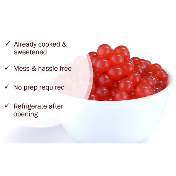 【Variety of Flavors】 BREXONIC Boba Pearls, Pomegranate Popping Bursting Boba, Tapioca Pearls For Bubble Tea ( Strawberry, Pomegranate, Peach, Passion Fruit, Blueberry, Mango) 1 LB Pack of 1 NEW!!!