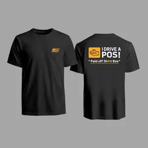 Cleetus I Drive A POS T-Shirt – Check Engine Paid Off Shit Box Graphic Tee, Soft Cotton Blend, Unisex Black Car Guy Apparel for Gearheads, Epic Funny Car Gift