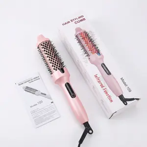 Infrared Pink Hair Styling Comb for Perfect Curls | Fast & Long-Lasting
