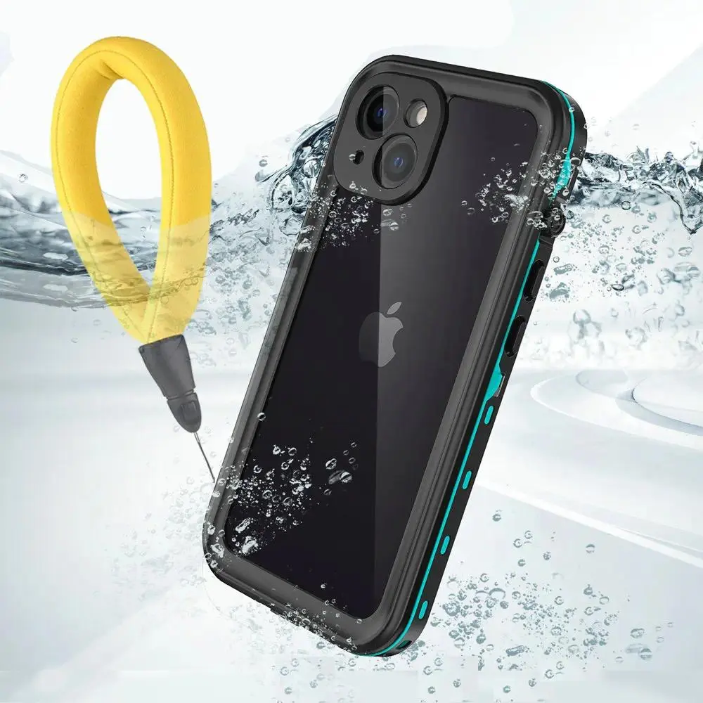 IP68 Waterproof Smartphone Case for iPhone 11/12 Pro Max/13/14/15, MagSafe-Compatible 360° Protection Casing, Shockproof Diving Cover for Handheld Cellphone Devices & Mobile Accessories