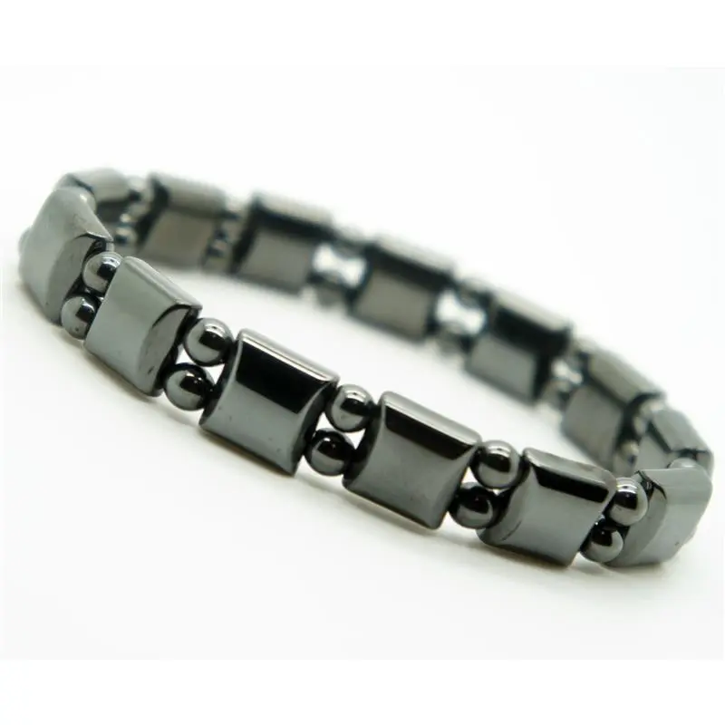 Magnetic Hematite Bracelet Pain Relief Energy Powerfull Elastic G4