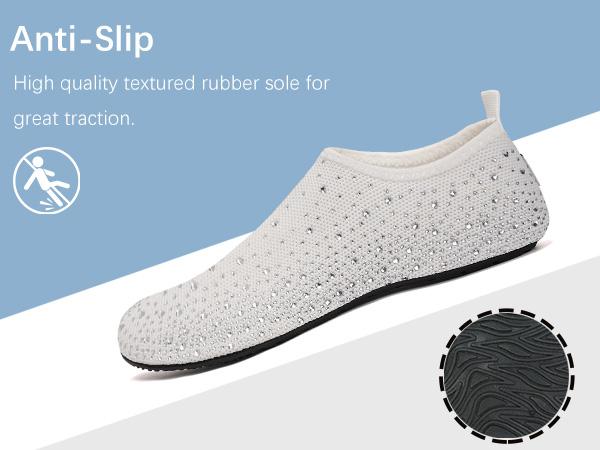 WateLves Womens Barefoot Water Shoes Travel House Slippers for Indoor and Outdoor Aqua Socks for Beach Swim Surf Yoga Dancing Camping#SpringStatements Greenish