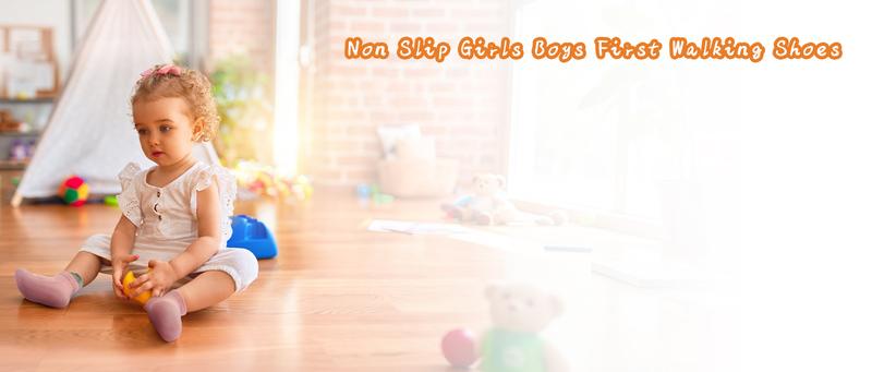 Baby Sock Shoes Non Slip For Boys Girls Soft Rubber Sole Toddler First Walking Shoes Breathable Slip On Sneakers Slippers For Infant Toddler, Comfortable Lightweight Indoor Outdoor  All Season Wear Resistant Baby First Step Shoes For 0-3 Years Old Kids