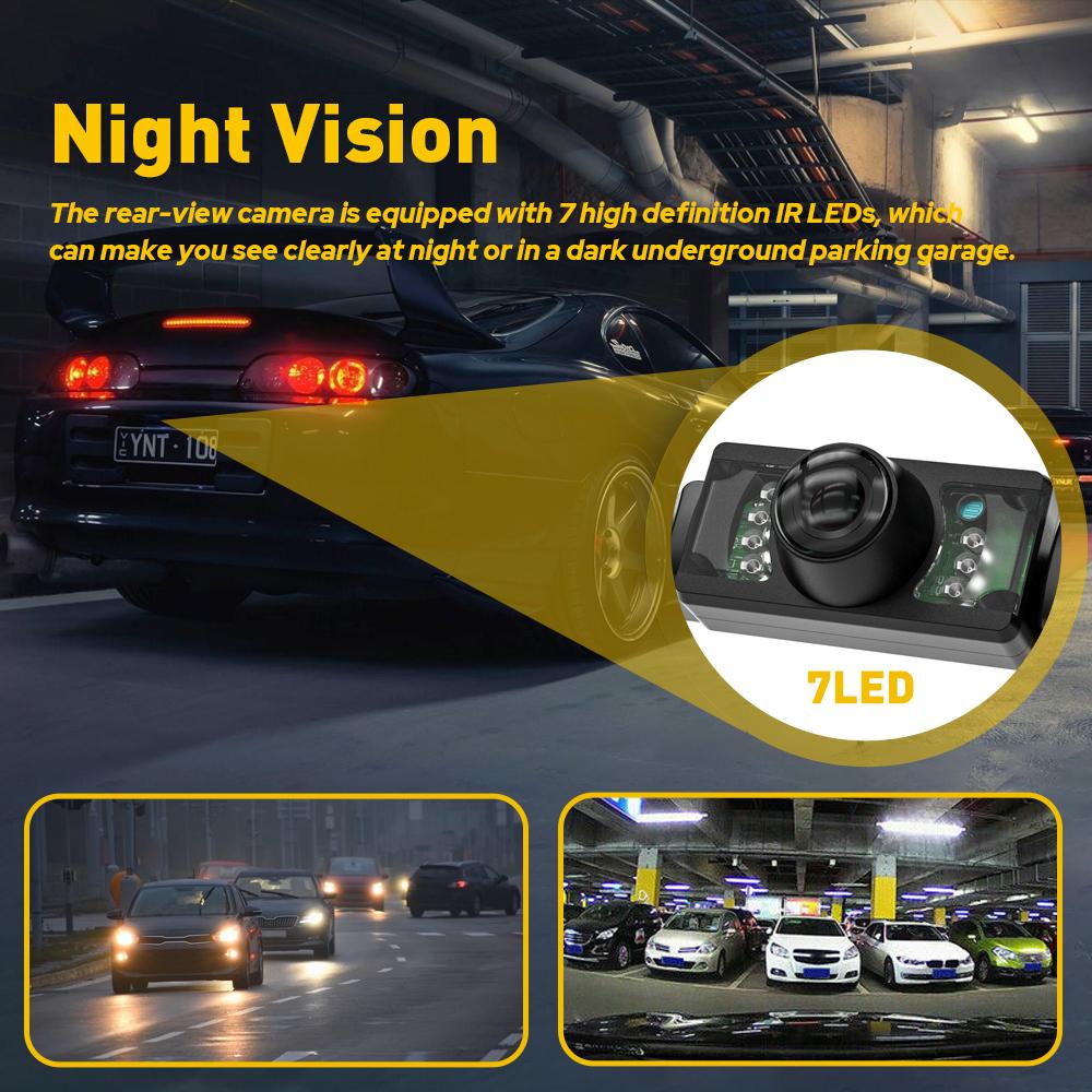 Car Rear View Camera Reverse Backup Camera Night Vision License Plate Waterproof Car Rear View Camera Reverse Backup Camera Night Vision License Plate Waterproof
