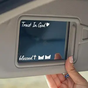 JOYTUTUS 7 Pcs Car Decal Set: Blessed Trust in God Please be Patient Stickers for Car Window Decoration Easy Adhesive Vinyl Graphics for Mirror Room Decor Valentine's Gift Ideas