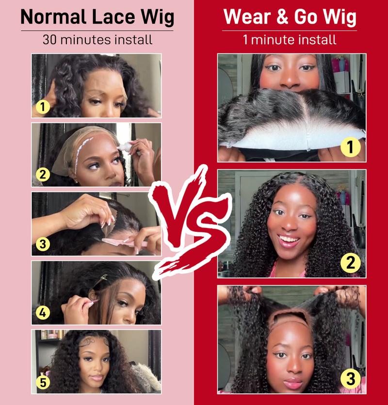 FORGIRL FOREVER #33 Reddish Brown Wig 6x4 Pre Cut HD Lace Kinky Curly Wear And Go Wig Pre Plucked Afro Curly Wear Go Glueless Wig For Women