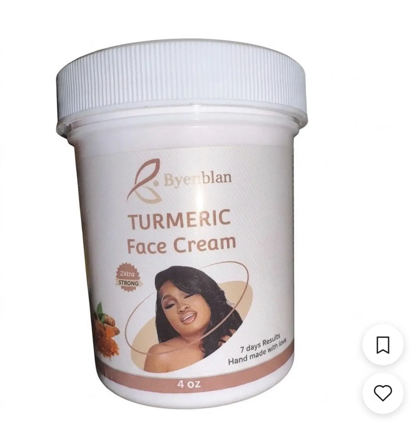Byenblan Turmeric Facial Massage Cream - Papaya-Infused Moisturizer for Exfoliating, Moisturizing Skin and Boosting Radiant Complexion, Exfoliate, Moisture