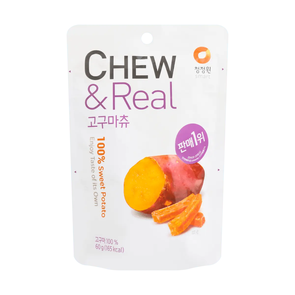 O'Food Korean Sweet Potato Chips - Dried Sweet Potato Snacks, 60g, Healthy & Delicious Snack