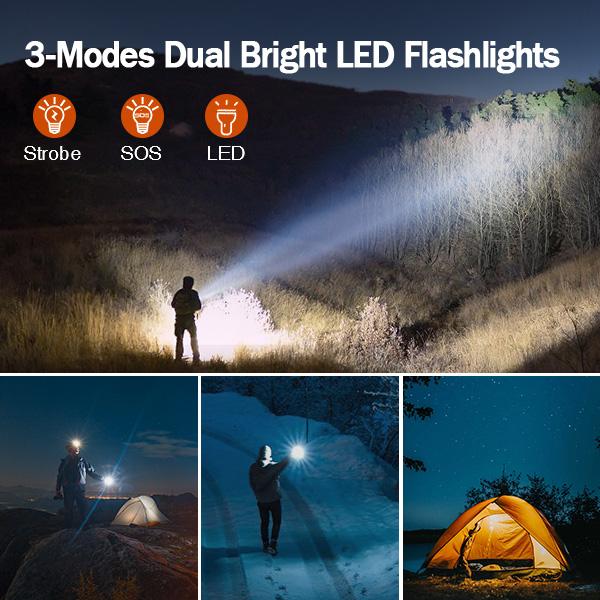 GOODaaa-W31 Power Bank Wireless Charger 45800mAh Built in Hand Crank and 4 Cables 15W Fast Charging Power Bank Accessories Device Phone Smartphone