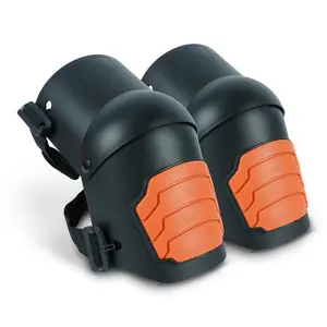 Knee Pads for Work install Extra Gel For Construction Tiling Gardening Flooring Pro Protection - For Men And Women,Orange