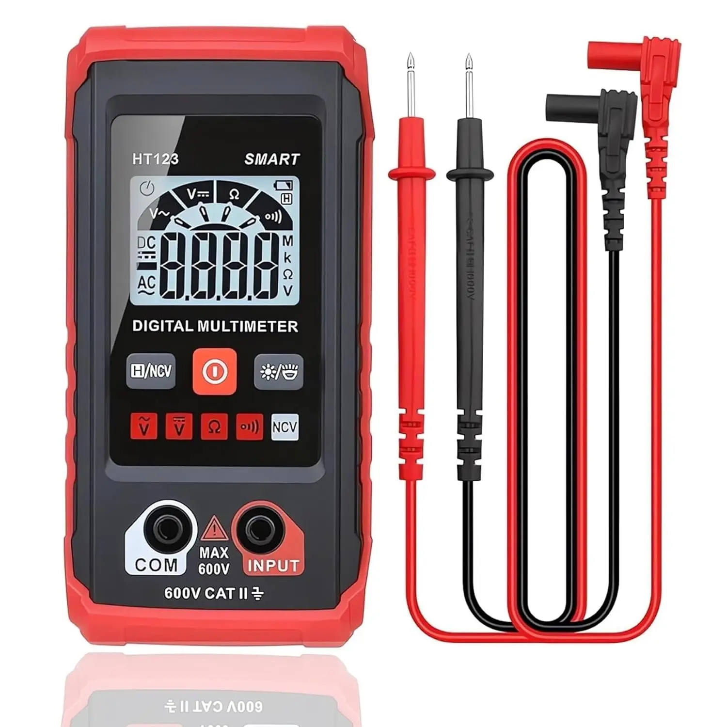 HT123 Smart Digital Multimeter TM-510 - 4000 Counts Non-Contact Voltage Tester with Data Hold, Backlight Display, Adjustable Modes, Automatic Switching, Easy Measurement, Protection for Electronics, DIY, Students, Volt Meters And Multimeters, Voltage Chec