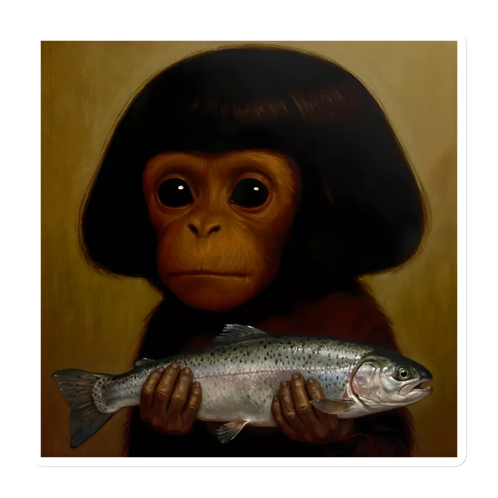 Fishy Monkey Magnet