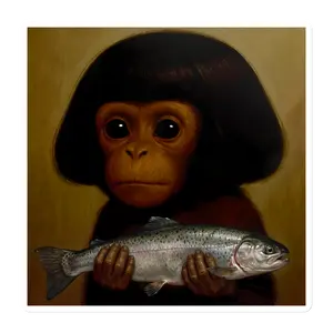 Fishy Monkey Magnet