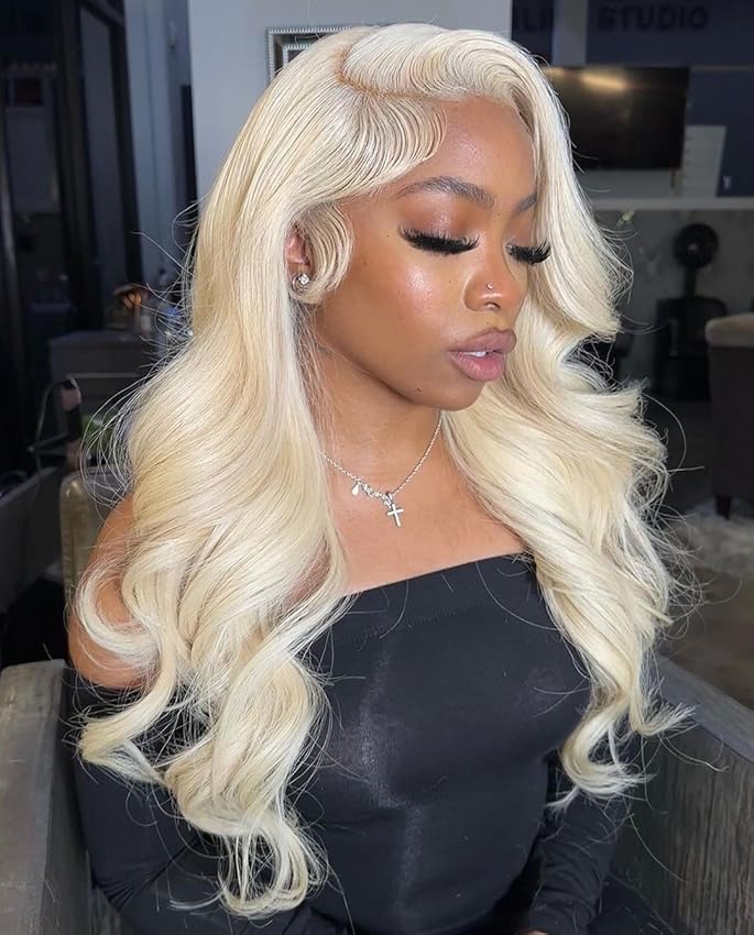 [Super Deal] Hot Star 40Inch 613 Blonde Body Wave 13x6 HD Transparent Lace Frontal Human Hair Wigs 180% Density Brazilian Hiar Straight 13x4 Lace Front Human Hair Wigs