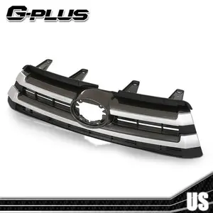 Silver Chrome Front Bumper Upper Grille Fit For Toyota Highlander 2017 2018 2019
