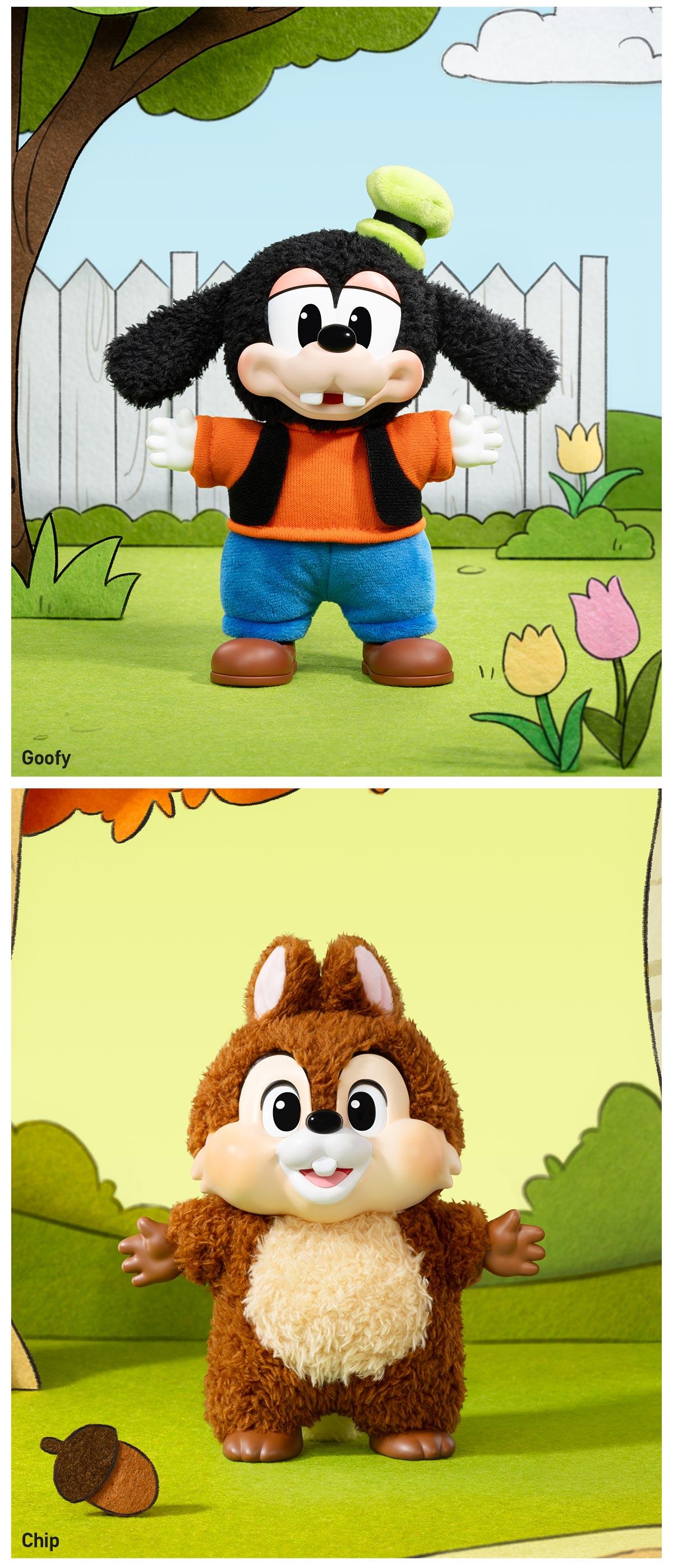 POP MART Mickey Family Cute Together Keychain Series Figures Blind Box, Collectible Toys