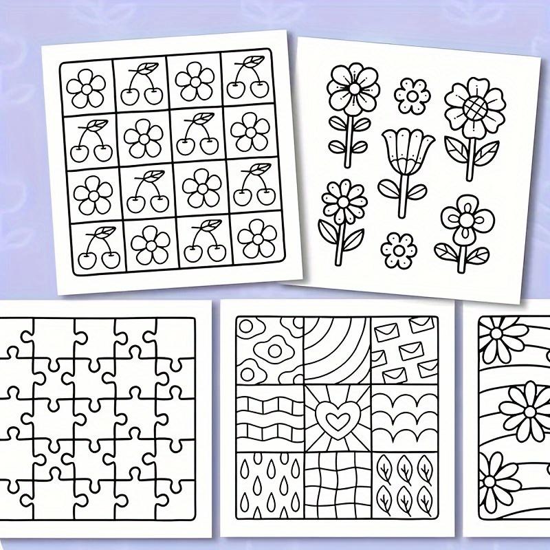 3PCS Coloring Book for Adults and Teens, Super Cute Designs, Hygge Spaces for Relaxation