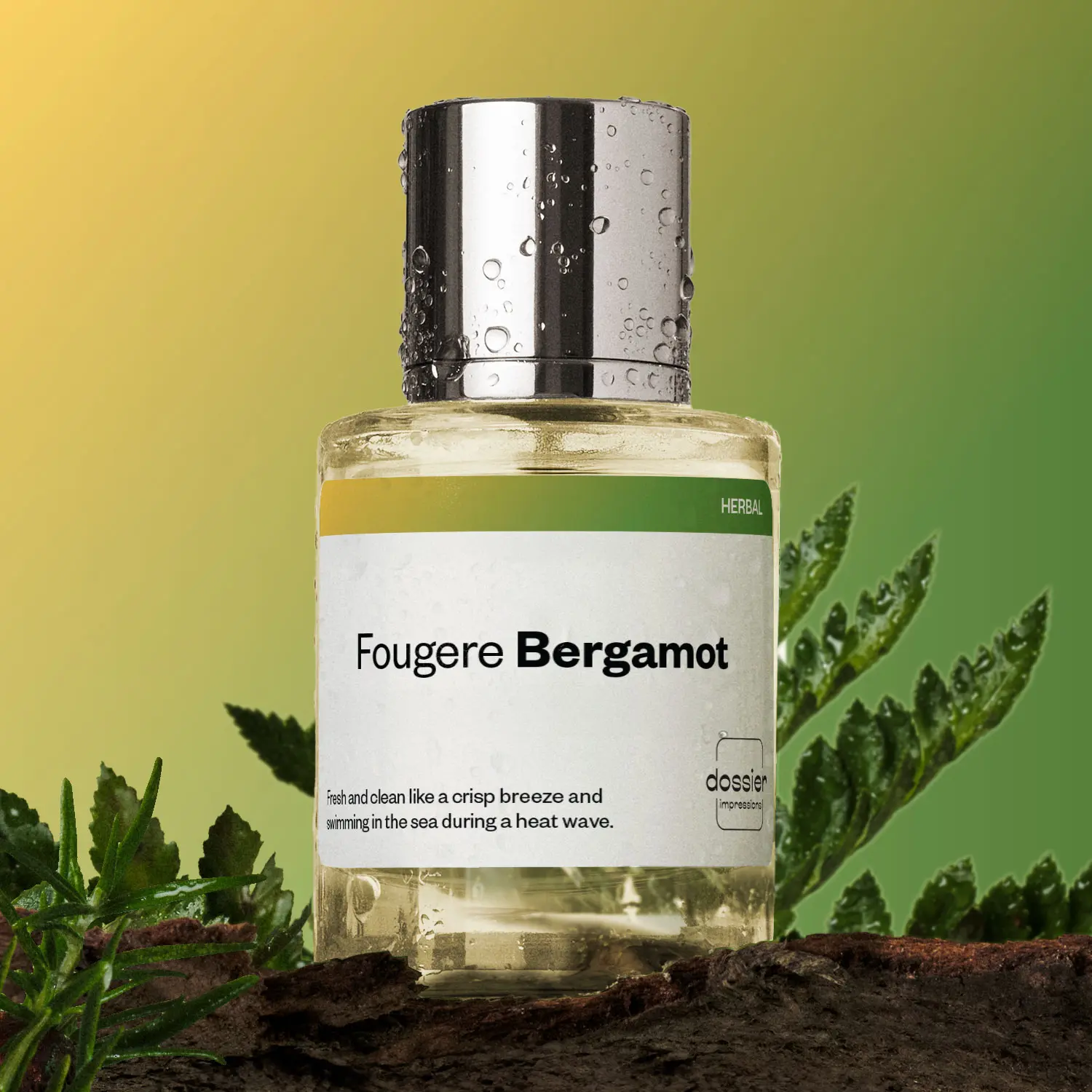 Fougere Bergamot, Dossier, Men Perfume, Eau de Parfum, 50ml, Bergamot, Grapefruit, Fig Leaf, Lavender, Tonka Bean, Patchouli
