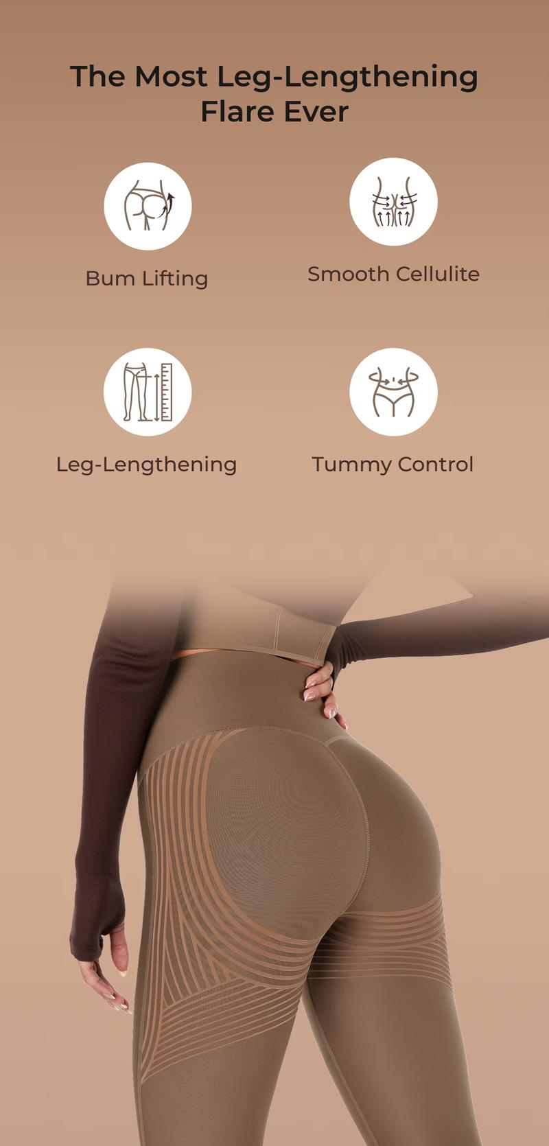 Fanka Body Sculpt Flare Leggings, Shaping Activewear for All Seasons