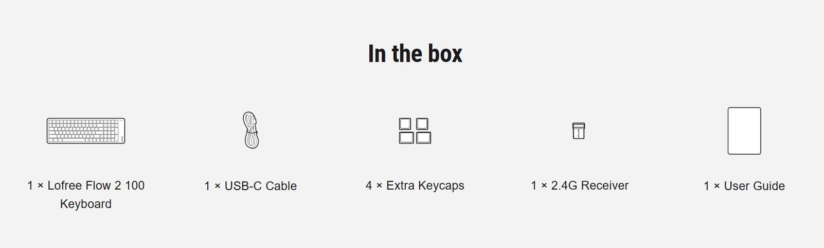 Lofree Flow 2 100-key Low-profile Mechanical Keyboard