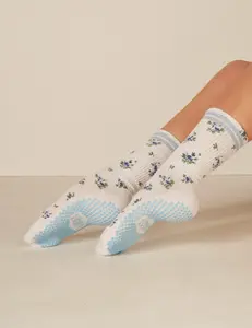 The Floral Grip Sock