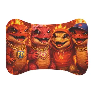 Fire Dinos Crew Pet Feeding Mat