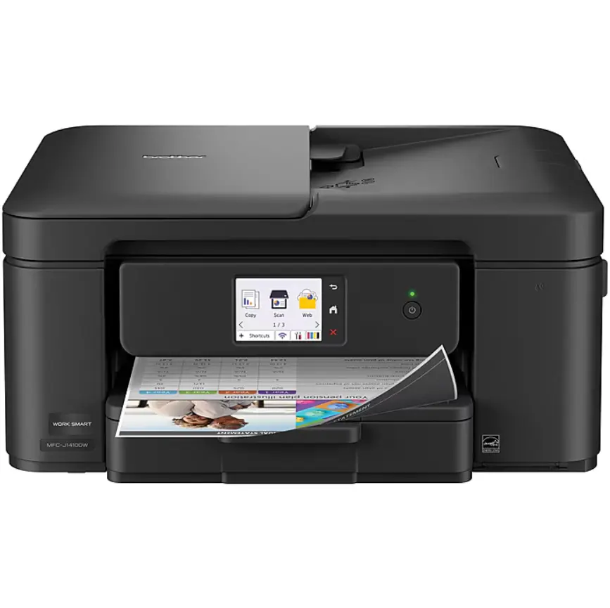 Brother Work Smart MFC-J1410DW Wireless Color All-In-One Inkjet Printer, Best for Home Office