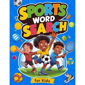 Sports Word Search for Kids ages 8-10: Sport Themed Word Search Puzzles with Interesting Facts: Basketball, Soccer, Hockey, Football, Tennis, Golf, ... Rugby, Cricket, Ski Jumping and more Paperback – April 16, 2024
