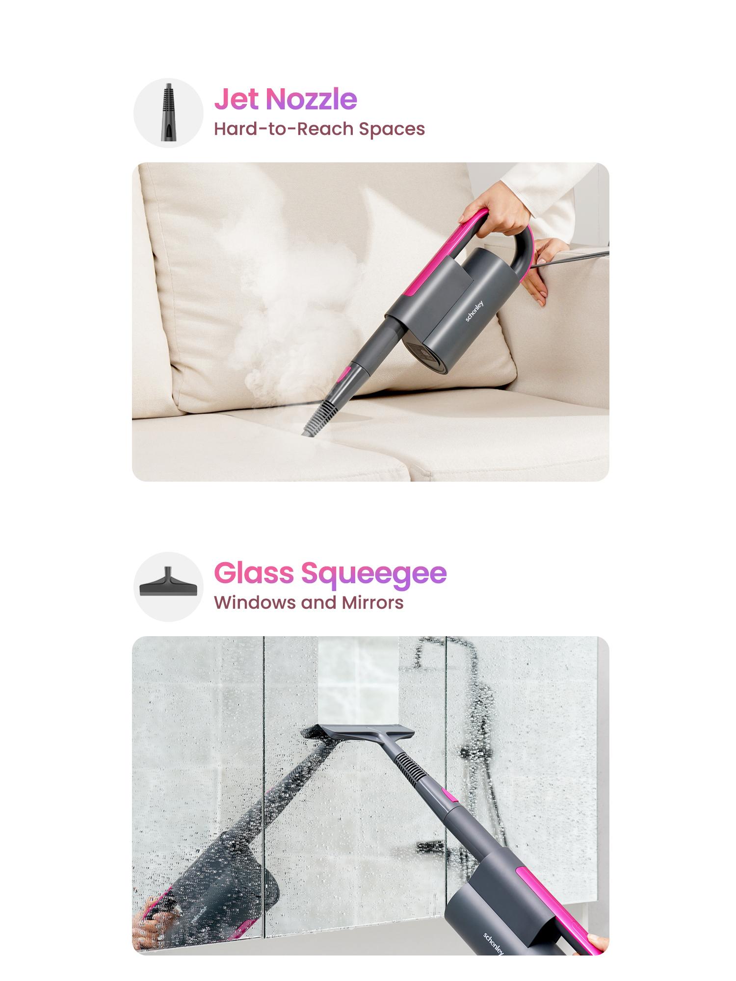 Schenley 18-in-1 Steam Mop with Detachable Handheld Steamer for Walls, Floors, Tiles, Tackles Grease & Sticky Messes, Includes Multiple Accessories Cleaning Tools Cleaning Set