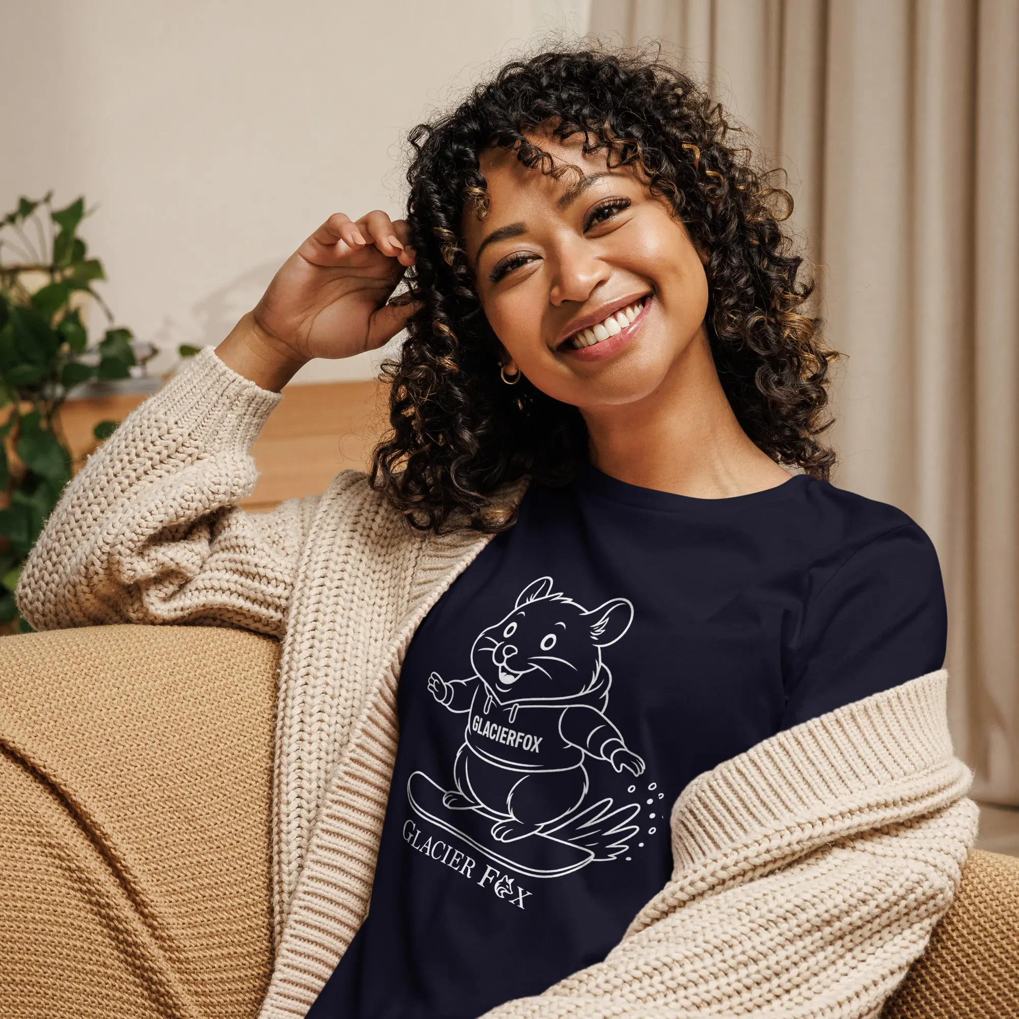 Snowboarding Mr Cheeks Women’s T-Shirt