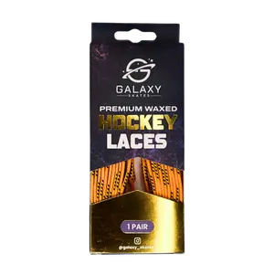 Galaxy Skates Waxed Hockey Laces - Yellow