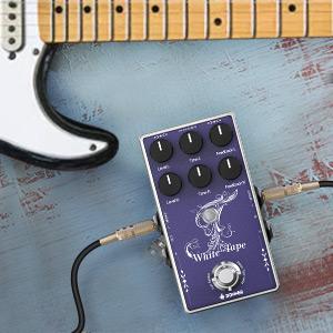 Donner Tape Delay Pedal,Stereo Delay Pedals for Electric Guitar,Analog Delay Pedal with Echo Effect, White Tape Guitar Pedal,True Bypass