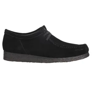Clarks Mens Wallabee Moccasins Casual Shoes - Black