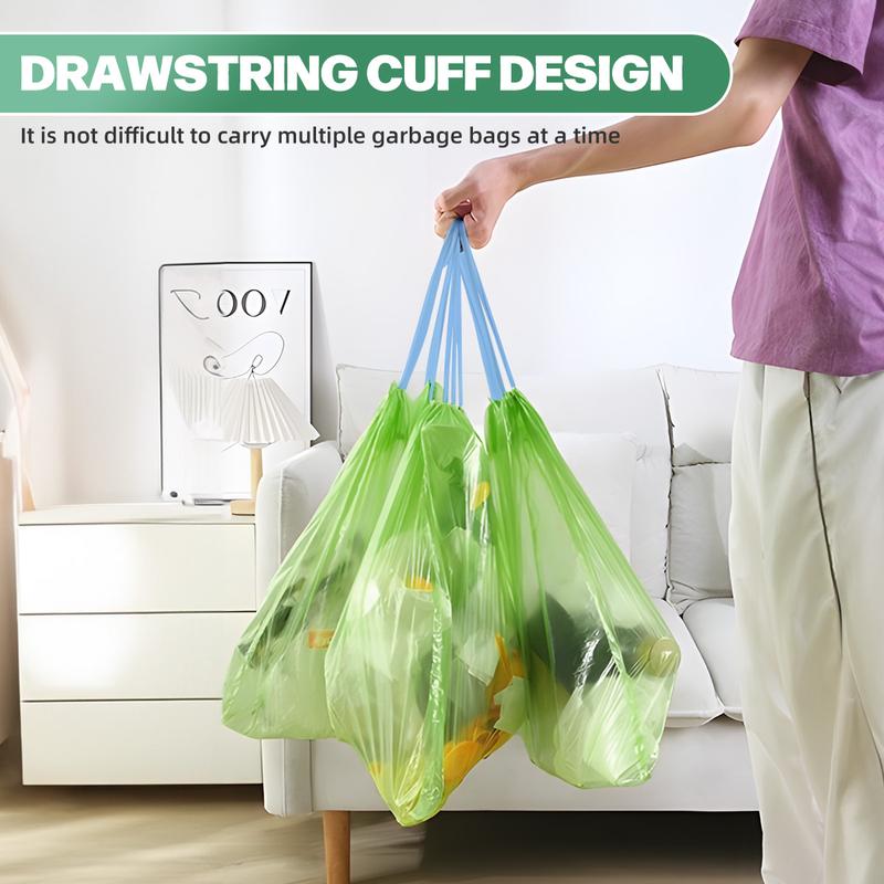 Rantizon Ultra Strong 13 Gallon TrashBags 90Pcs with Drawstring Closure, Continuous Odor Control, Biodegradable for Kitchen Garden Home