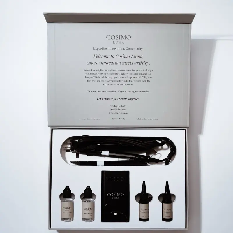 Cosimo Beauty Luma System V-Light & UV Hair Extensions Kit | Professional Invisible Hair Extensions | Comprehensive Styling & Installation Solution