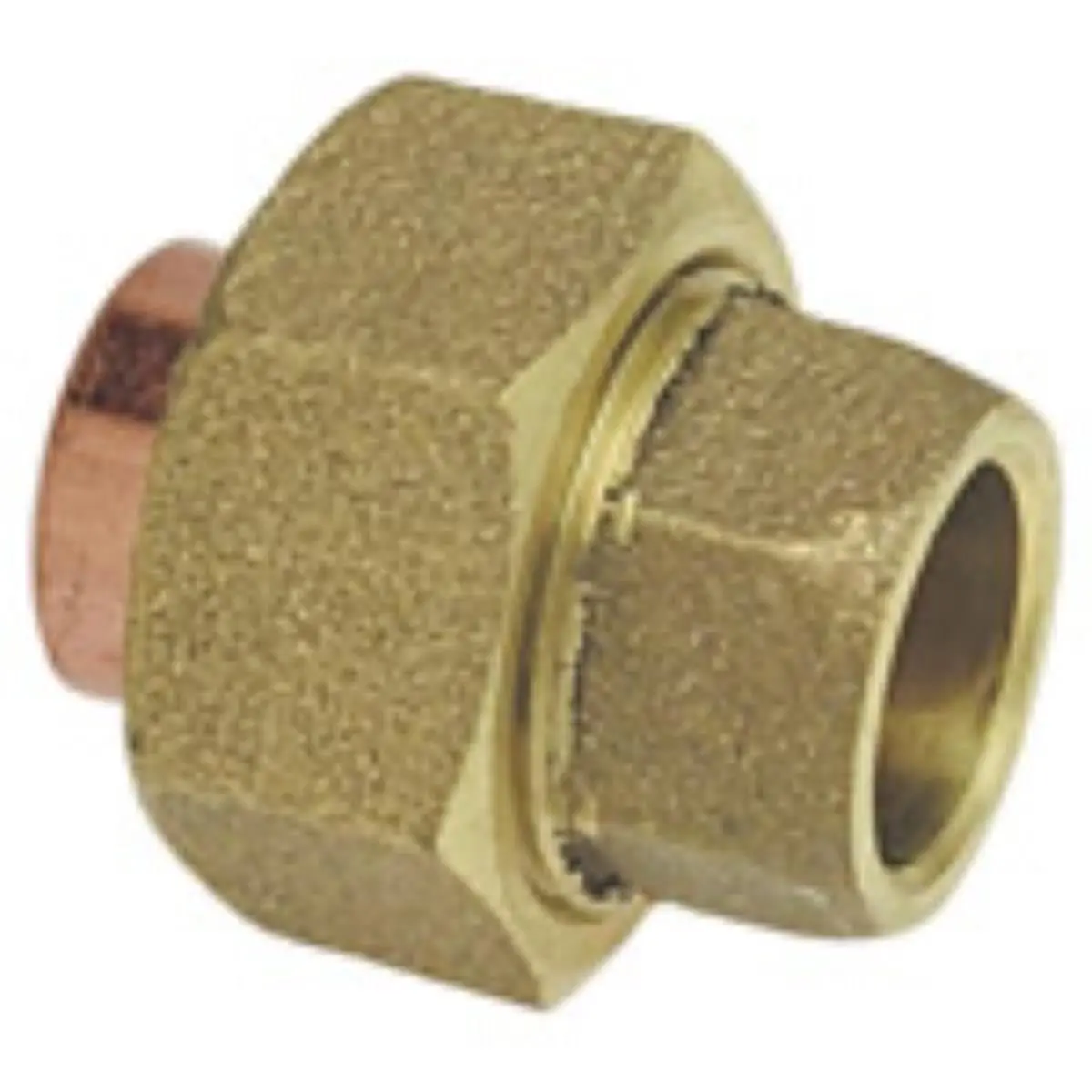 NIBCO 100428 Lead-Free Cast Copper Union Fitting - 2 in. Solder Cups, C x C Connection for Sailing Plumbing Line Repairs