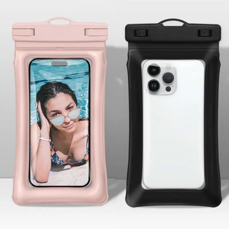 Waterproof Phone Pouch 2-Pack, Universal 8.3" IPX8 Phone Protector for Swimming, Transparent TPU Casing with Touch-Sensitive Screen and Adjustable Lanyard, Smartphone, Handheld, Devices, Accessories, Cover, Cellphone, Protective, Beach, Most Phones