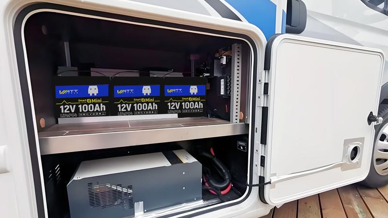 WattCycle 12V 100Ah Mini Bluetooth LiFePO4 Battery Group 22NF , Utilizing EV Grade A+ Cells,Lightweight Compact Power