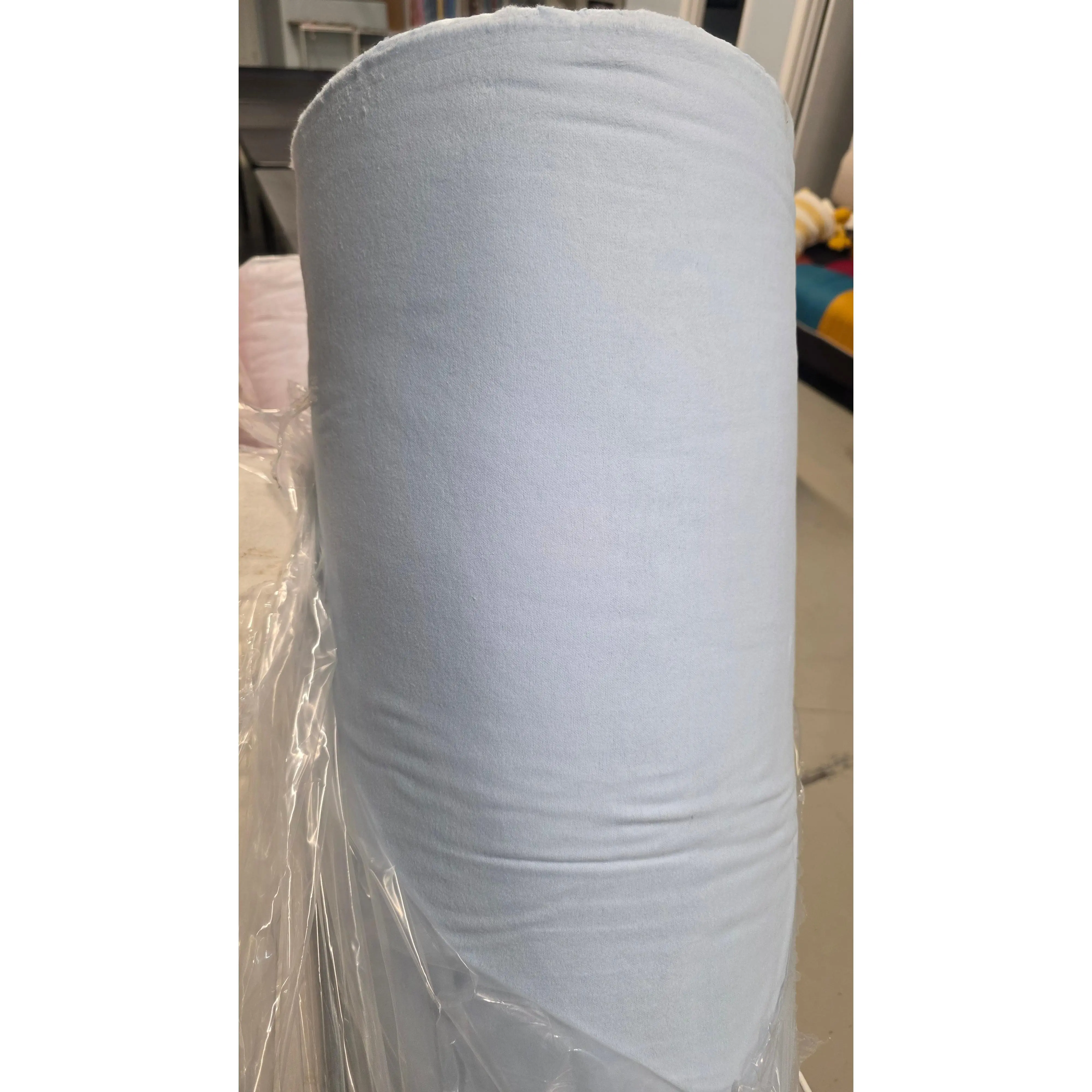 $35 Flannel Flat Fold: 5 Yards of Solid Sky Blue 44 inch 100% Cotton