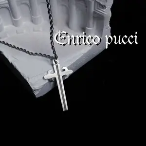 New Bizarre Adventure Enrico Pucci Cross Pendant Necklace | Enrico Pucci | Hip-Hop Accessories | Fashion Jewelry | Party Jewelry | Ideal Gift | Unisex Style |
